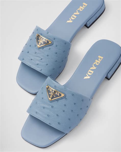 prada ostrich shoes|Prada Ostrich Slides .